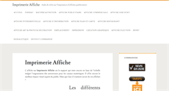 Desktop Screenshot of imprimerie-affiche.com