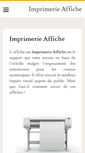 Mobile Screenshot of imprimerie-affiche.com