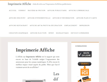 Tablet Screenshot of imprimerie-affiche.com